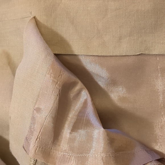 Vintage CAROLE LITTLE beige linen dress size 20 - Picture 11 of 12